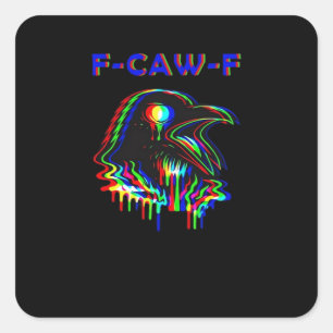 F-Caw-F Halloween Music Party Essential Square Sticker