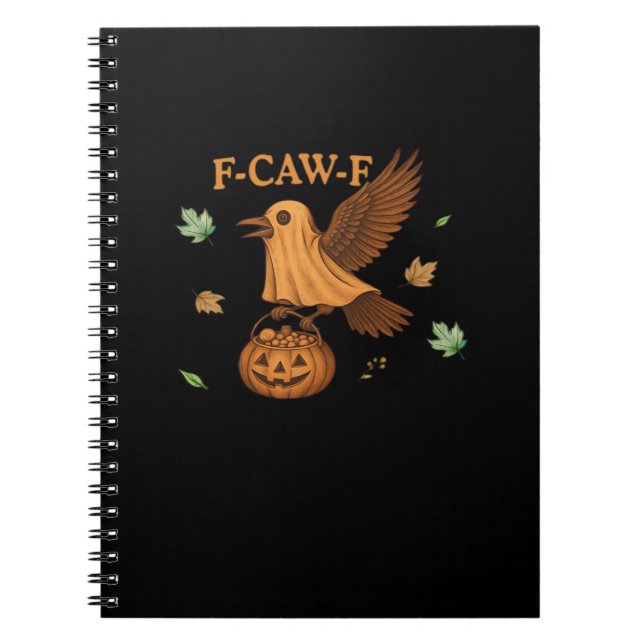 F-Caw-F Halloween Retro Classic Notebook (Front)