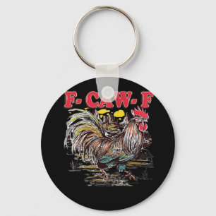 F-Caw-F Hei Hei Moana Rooster Classic Funny Graphi Key Ring