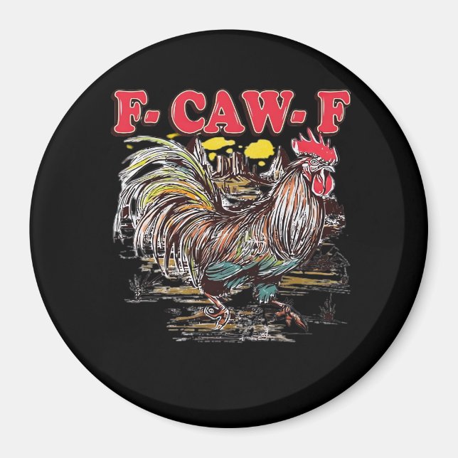 F-Caw-F Hei Hei Moana Rooster Classic Funny Graphi Magnet (Front)