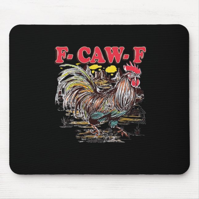 F-Caw-F Hei Hei Moana Rooster Classic Funny Graphi Mouse Pad (Front)