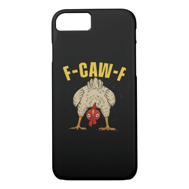F-Caw-F Humour Gothic Crow Funny Aesthetic Style Case-Mate iPhone Case (Back)