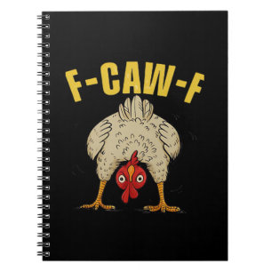 F-Caw-F Humour Gothic Crow Funny Aesthetic Style Notebook