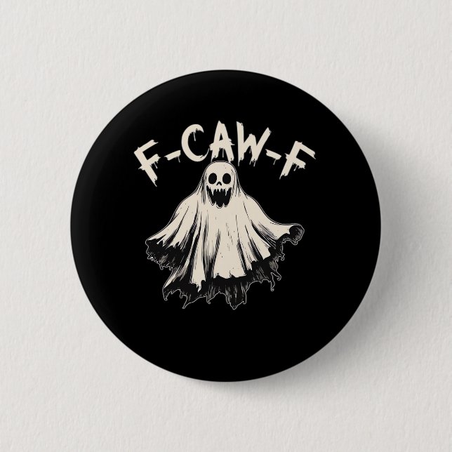 F-Caw-F Humour Retro Classic 6 Cm Round Badge (Front)