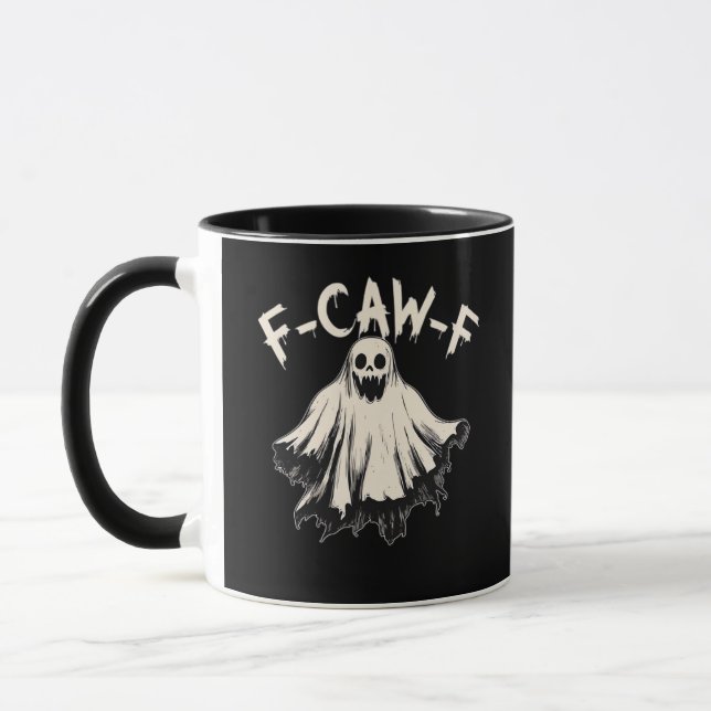 F-Caw-F Humour Retro Classic Mug (Left)