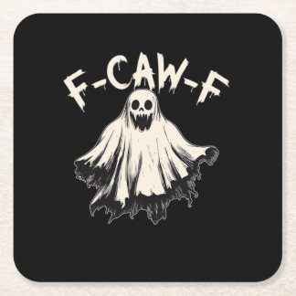 F-Caw-F Humour Retro Classic Square Paper Coaster