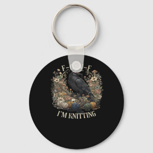 F-Caw-F I'm Knitting Creative Casual Key Ring