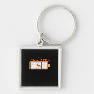 F-Caw-F Jackpot Retro Graphic Key Ring