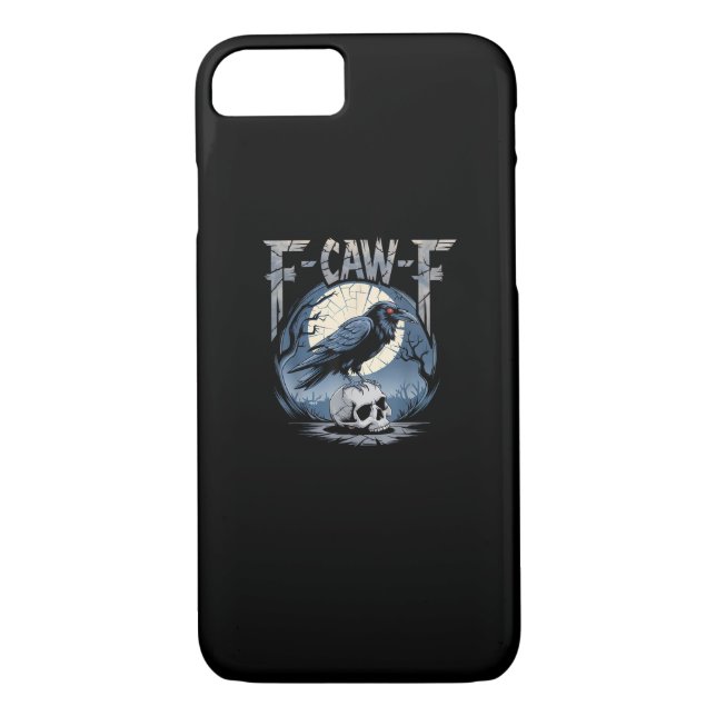 F-Caw-F Minimal Clean Case-Mate iPhone Case (Back)