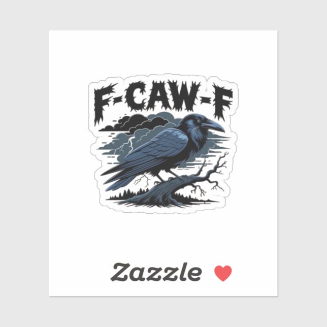 F-Caw-F Minimal Clean Design (Sheet)