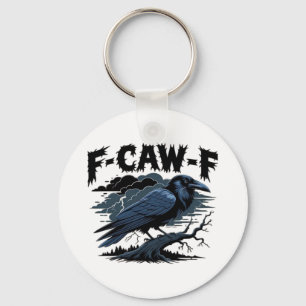 F-Caw-F Minimal Clean Design Key Ring