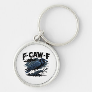 F-Caw-F Minimal Clean Design Key Ring