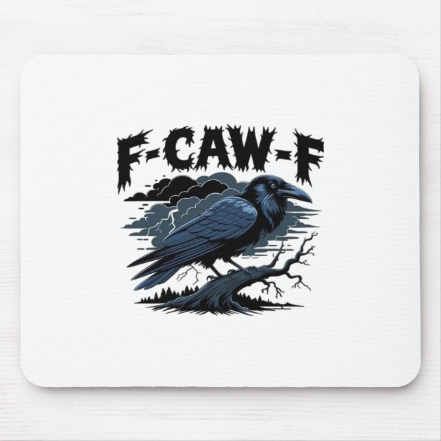 F-Caw-F Minimal Clean Design Mouse Pad (Front)