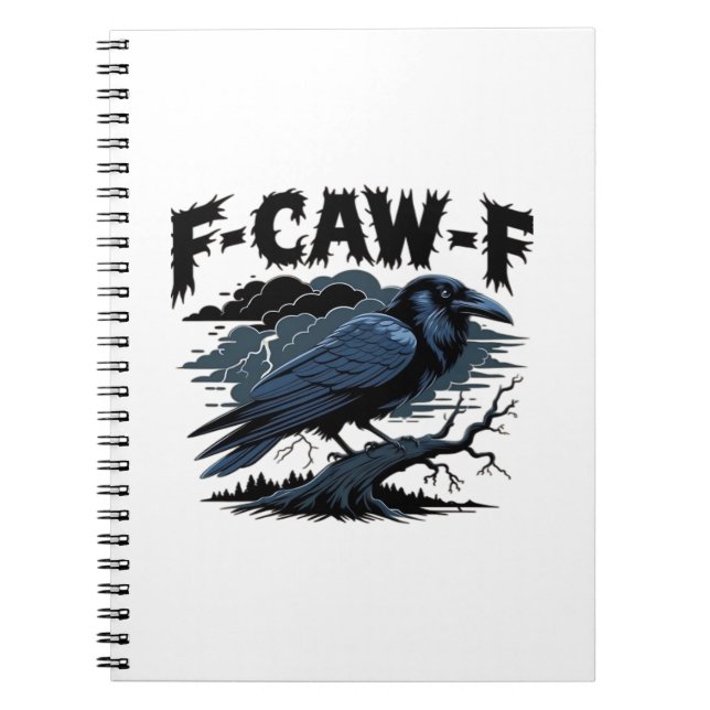 F-Caw-F Minimal Clean Design Notebook (Front)
