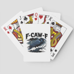 F-Caw-F Minimal Clean Design Playing Cards