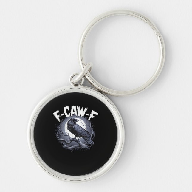 F-Caw-F Minimal Clean Key Ring (Front)