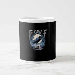 F-Caw-F Minimal Clean Large Coffee Mug