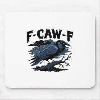 F-Caw-F Minimal Clean Mouse Pad