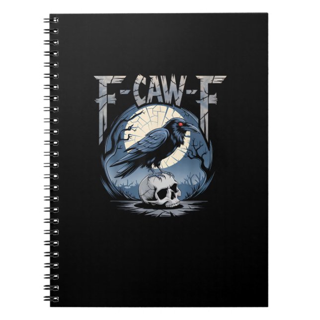 F-Caw-F Minimal Clean Notebook (Front)