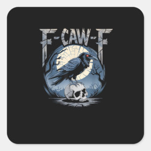F-Caw-F Minimal Clean Square Sticker