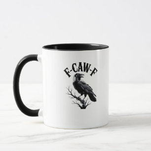 F-Caw-F Raven Adult Humour Bird Funny Gothic Goth Mug