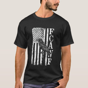 F-Caw-F Raven Moon Gothic Halloween, Black Crow Bi T-Shirt