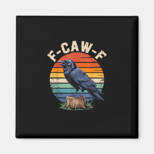 F-Caw-F Raven Moon Gothic Halloween Crow Bird Love Magnet