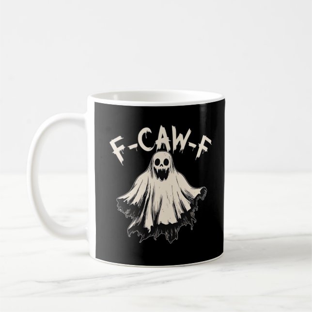 F-Caw-F Raven Retro Classic Coffee Mug (Left)