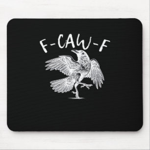 F-Caw-F Raven Retro Classic Mouse Pad