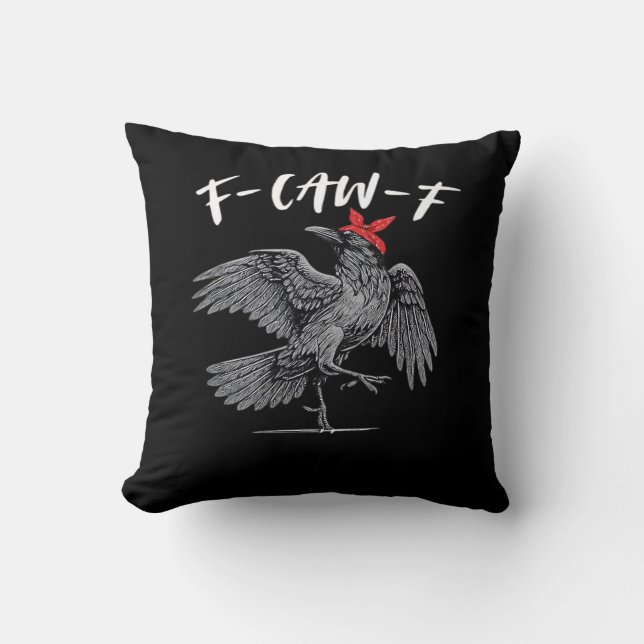 F-Caw-F Retro Classic Cushion (Front)