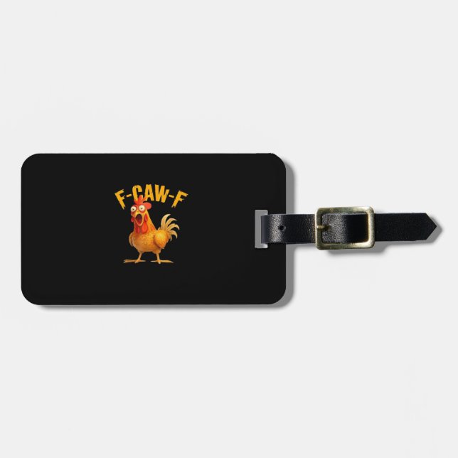 F-Caw-F Retro Classic Luggage Tag (Front Horizontal)