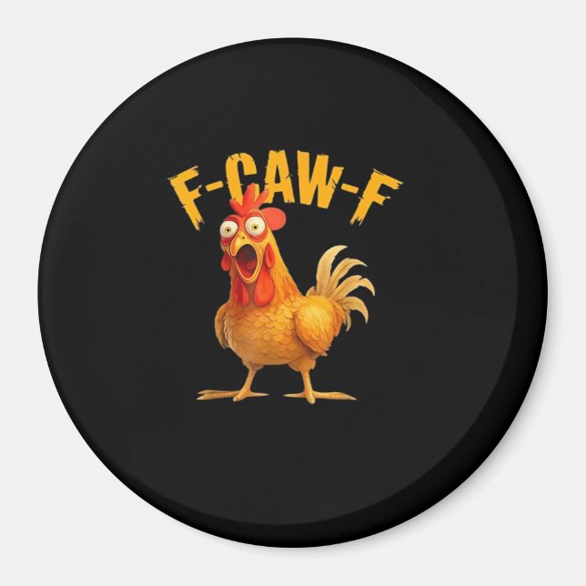 F-Caw-F Retro Classic Magnet (Front)