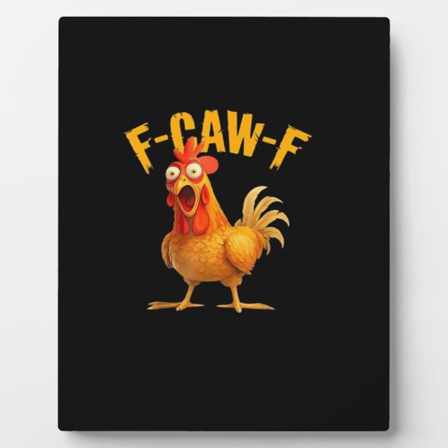 F-Caw-F Retro Classic Plaque (Front)