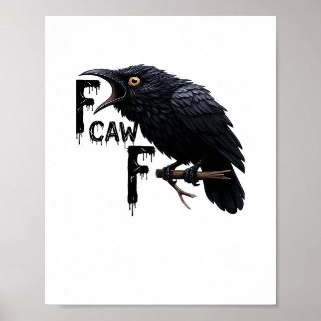 F Caw F Retro Classic Poster (Front)