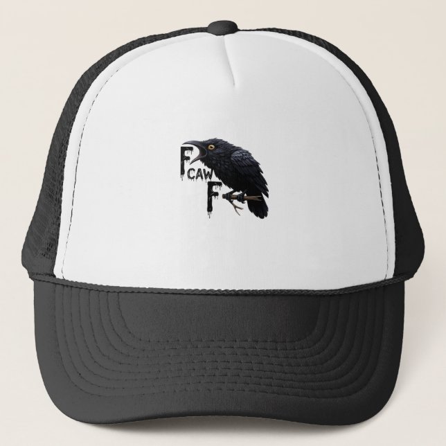 F Caw F Retro Classic Trucker Hat (Front)