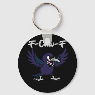 F-Caw-F Retro Graphic Key Ring