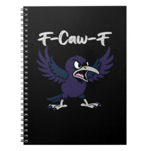 F-Caw-F Retro Graphic Notebook