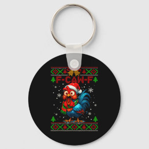 F Caw F Rooster Funny Bird Fcawf Chicken Whisperer Key Ring