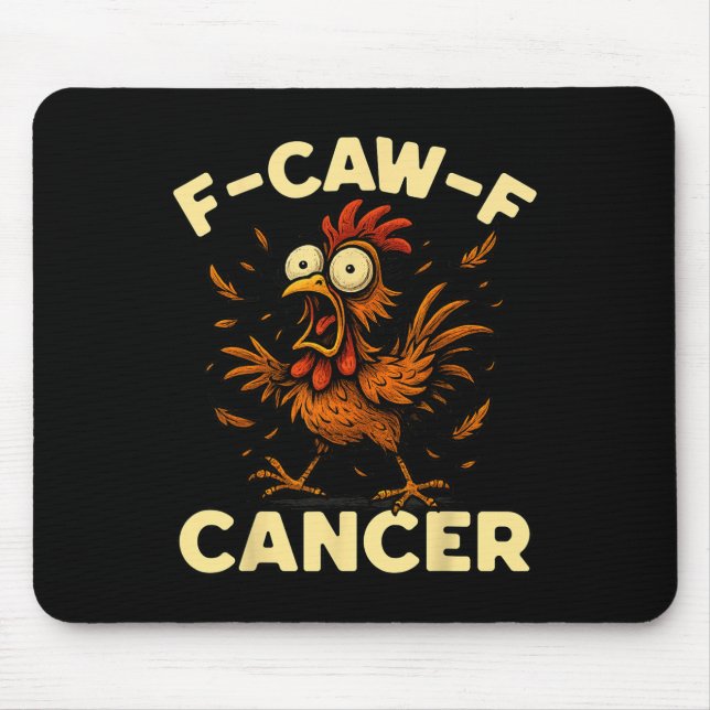 F-caw-f Rooster Meme Funny Chicken Humour Joke Fca Mouse Pad (Front)