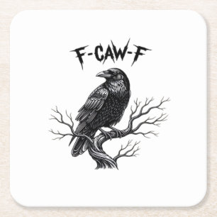 F Caw F Trendy Modern Style Square Paper Coaster