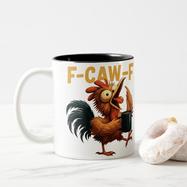 F-CAW-F Two-Tone COFFEE MUG (With Donut)