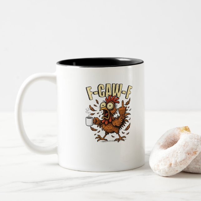 F-CAW-F Two-Tone COFFEE MUG (With Donut)