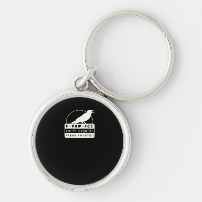 F-Caw-Fee Organic Style Classic Key Ring (Front)