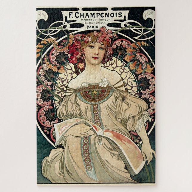 F. Champenois by Alphonse Mucha Jigsaw Puzzle (Vertical)