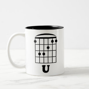 F Chord U Two-Tone Coffee Mug