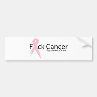 F*ck Breast Cancer Bumper Sticker