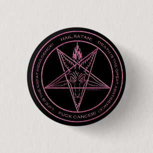 F*CK CANCER! Baphomet pin
