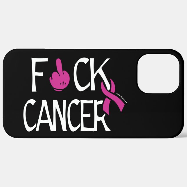 F#CK CANCER...Breast Cancer Case-Mate iPhone Case (Back (Horizontal))