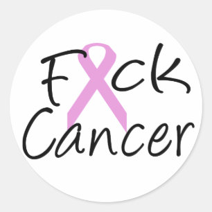 F*CK Cancer Classic Round Sticker