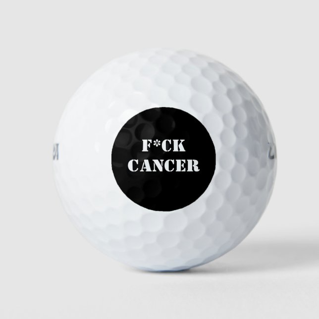 F*CK Cancer Golf Ball (Front)